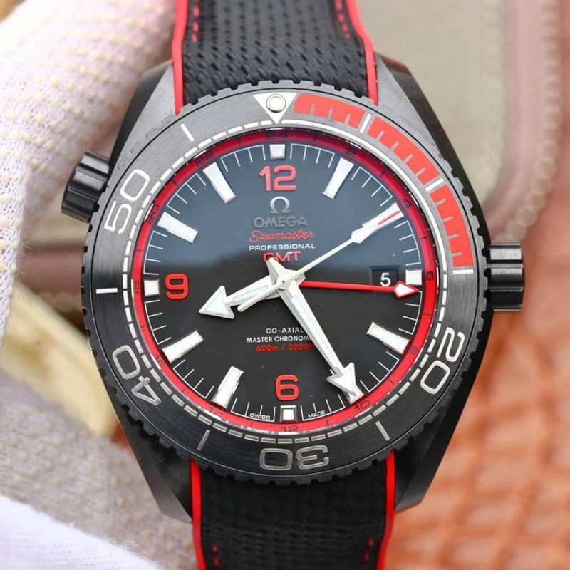 Omega Seamaster Planet Ocean 215.92.46.22.01.003 VS Factory 1:1 Best Edition Replica Watch Swiss ETA8906 Black Nylon Strap